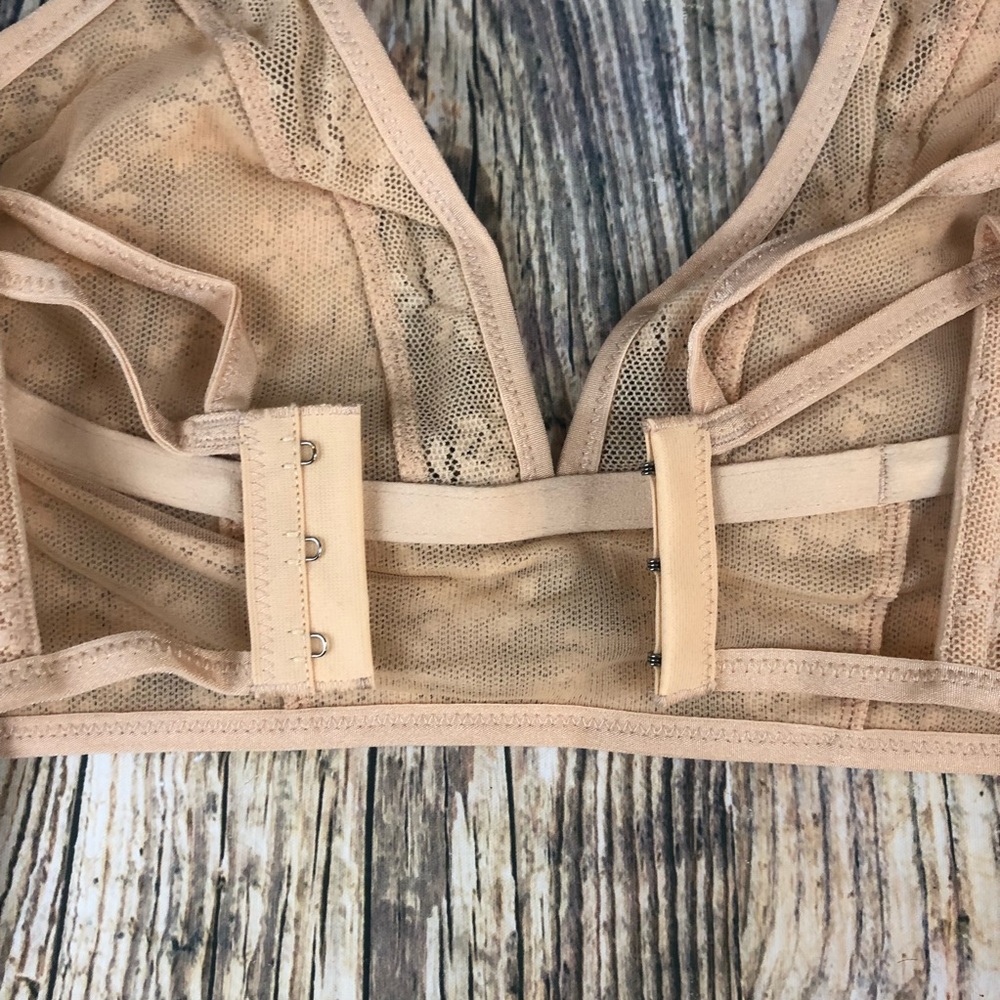 New‼️ Free People Isabella Lace Nude Bra Bralette - Picture 5 of 8